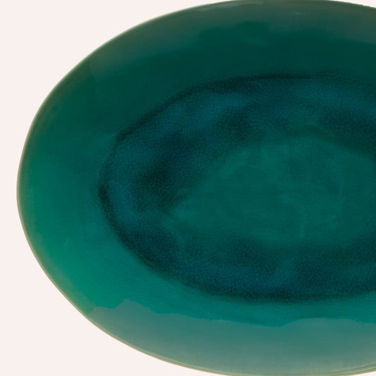 Costa Nova Riviera Oval Platter, Deep Teal
