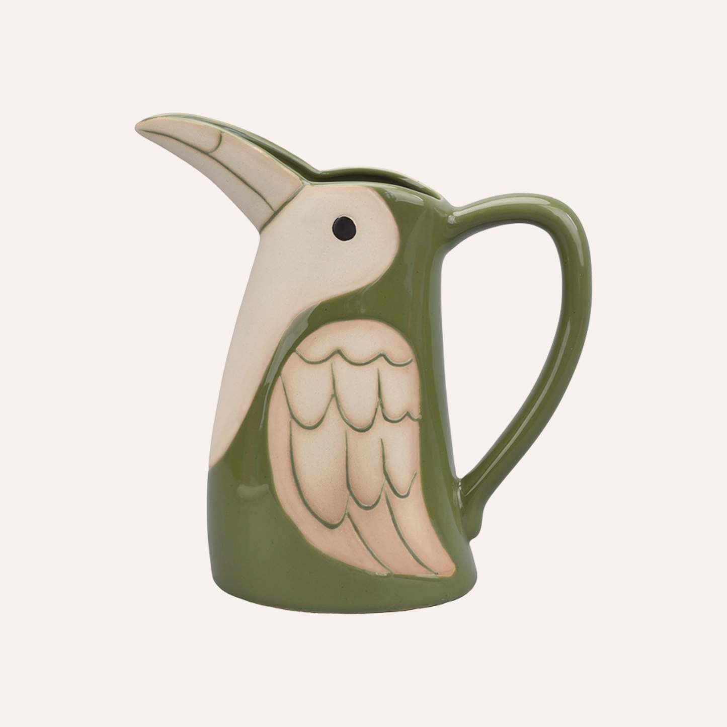 Pelican Pitcher Jug, Green