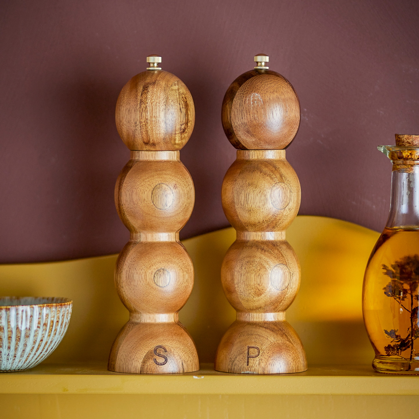 Wooden Salt & Pepper Set
