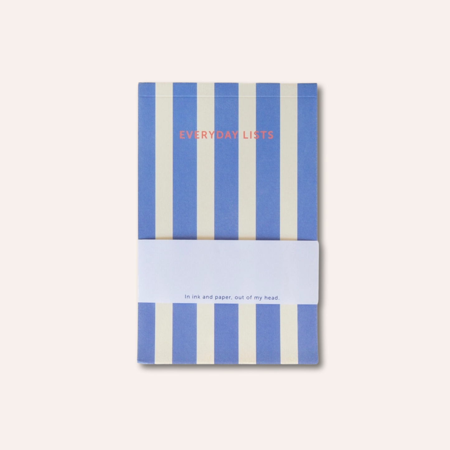 Stripe 'Everyday Lists' Notepad, Blue