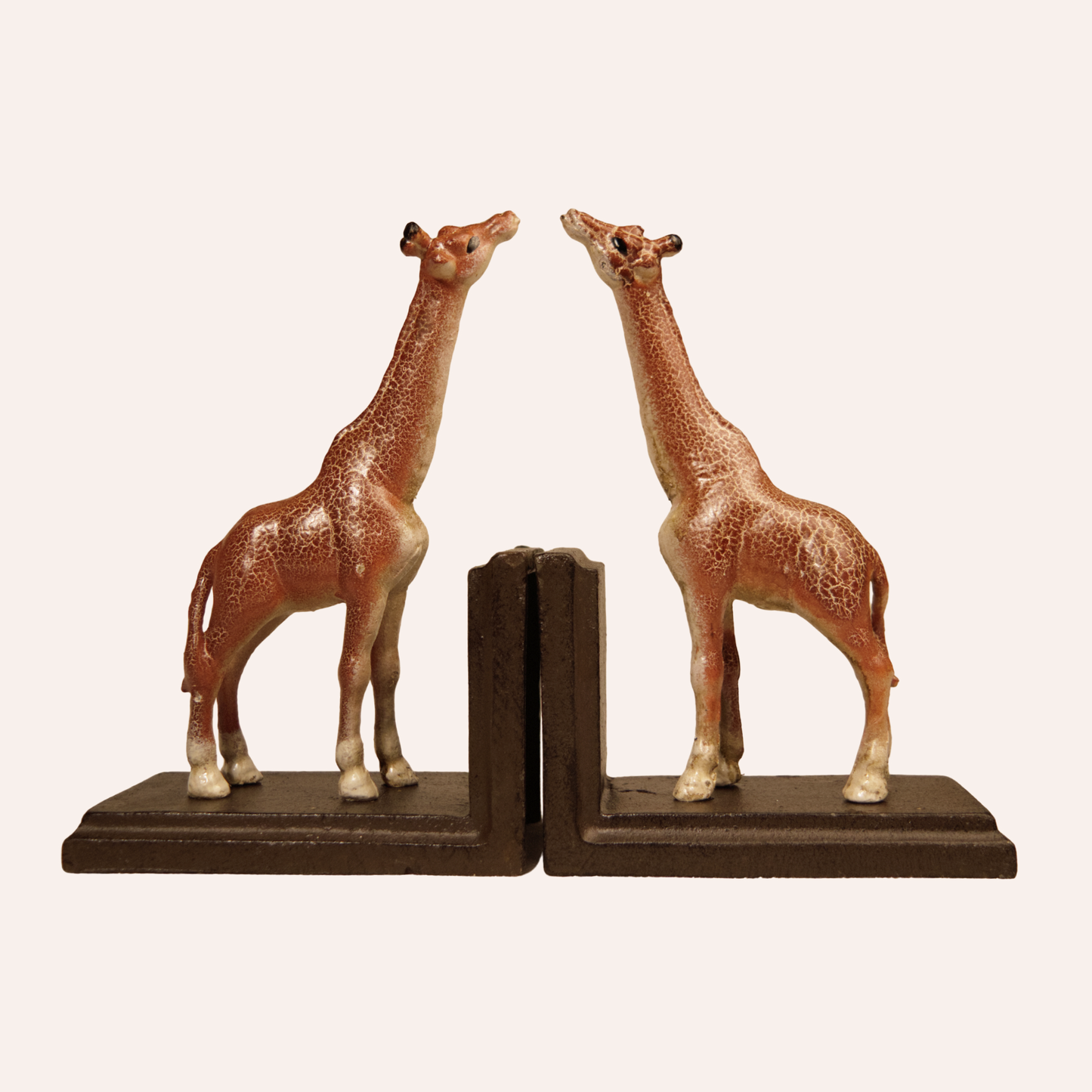 Giraffe Bookends, Cast Iron