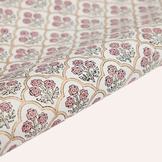 Pink Earth Trellis Wrapping Paper