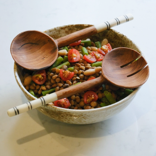 Salad Servers, Batik Bone