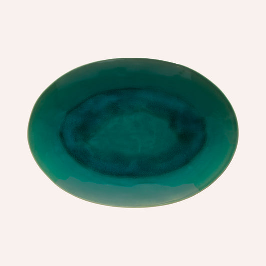 Costa Nova Riviera Oval Platter, Deep Teal