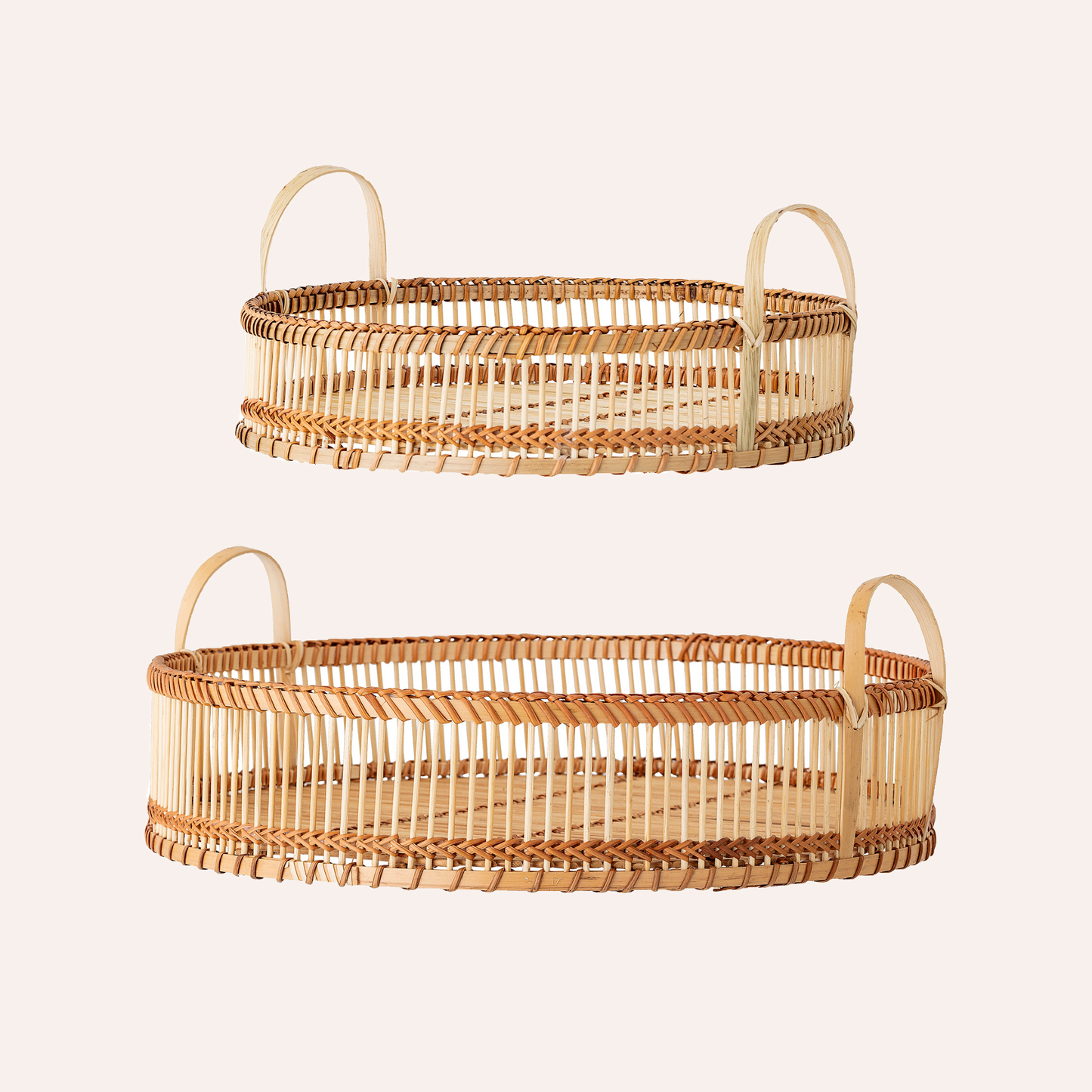 Bamboo Serving Tray Set