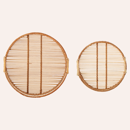 Bamboo Serving Tray Set