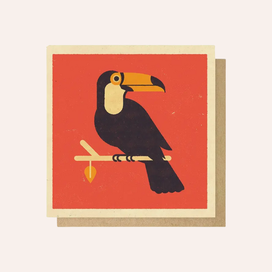 Toucan on Red Card