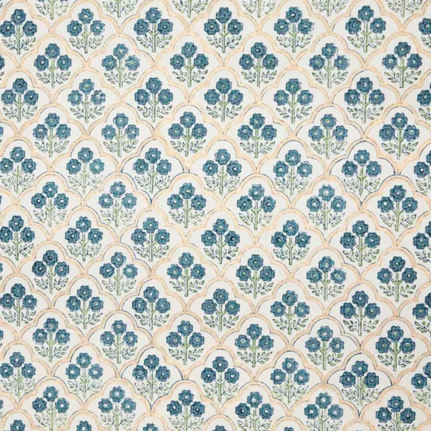 Indigo Trellis  Wrapping Paper