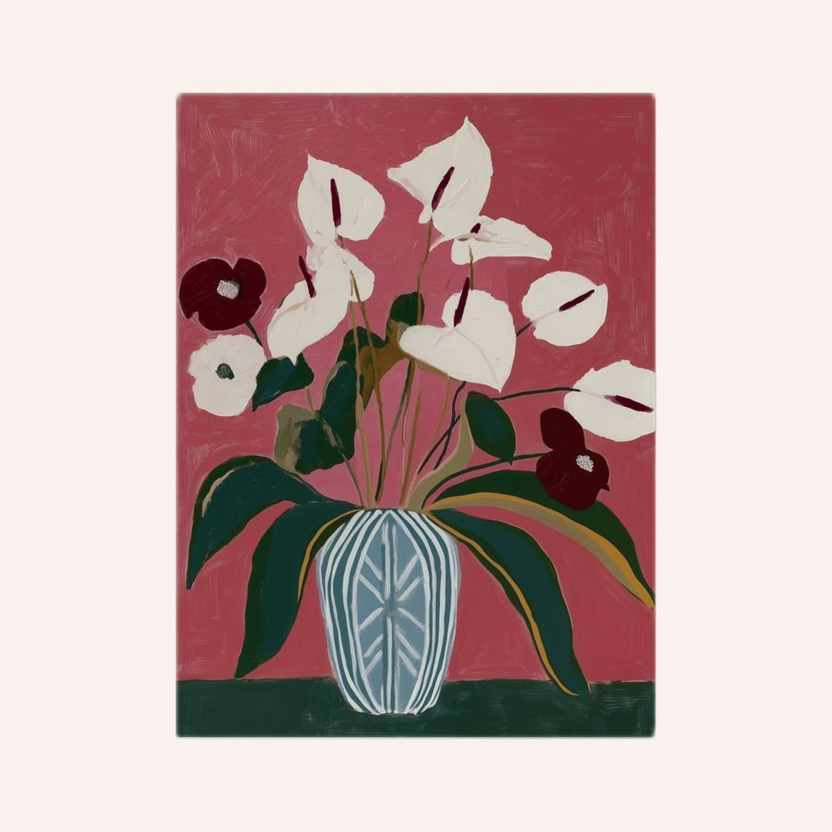 Anthurium Vase Print at House of Fibi