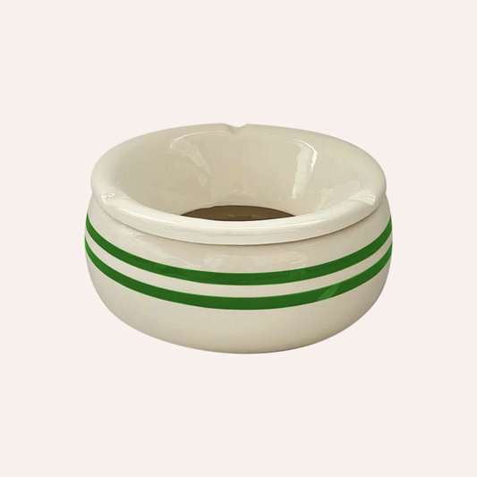 Green Stripe Ashtray