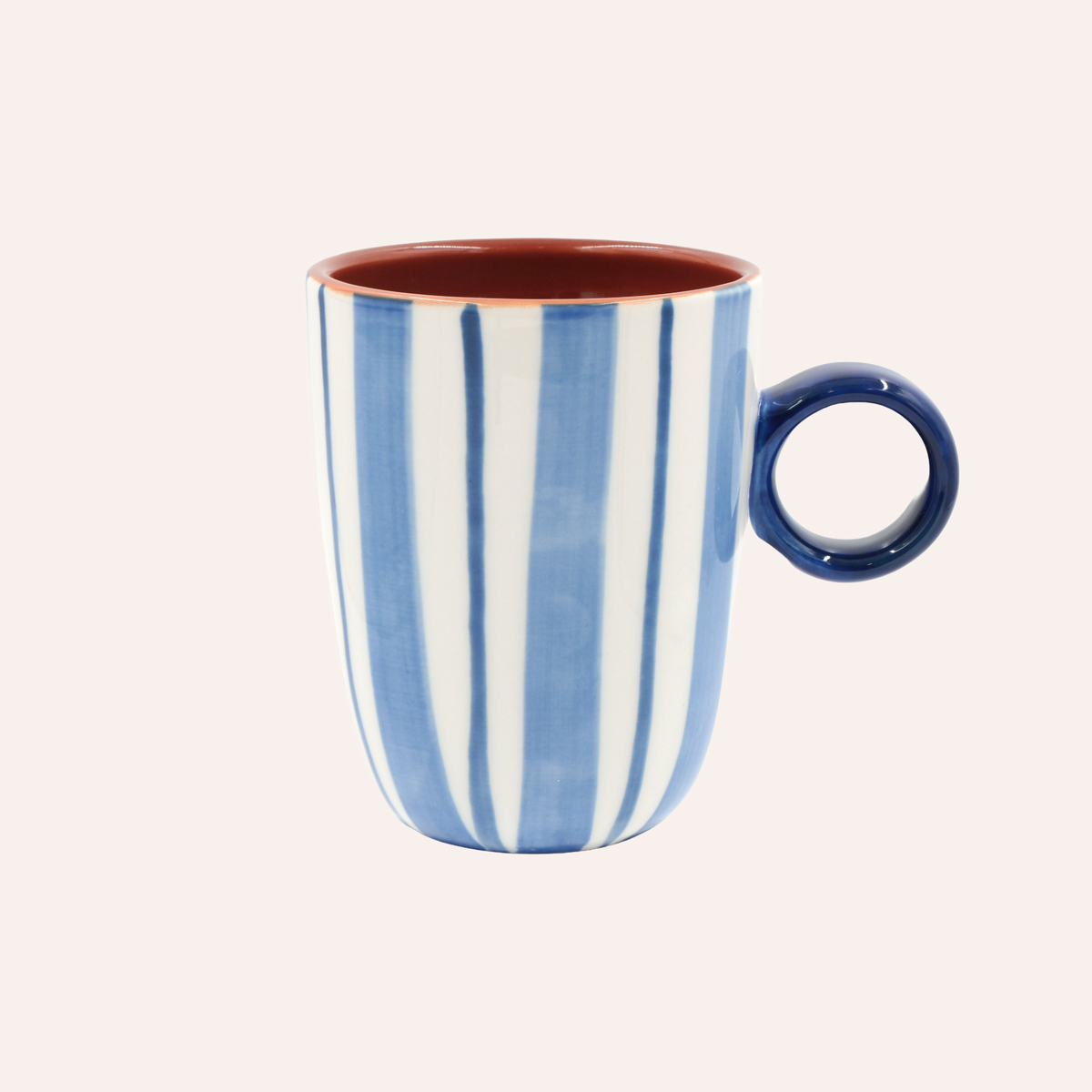 Thun Attimi Stripe Mug, Blue