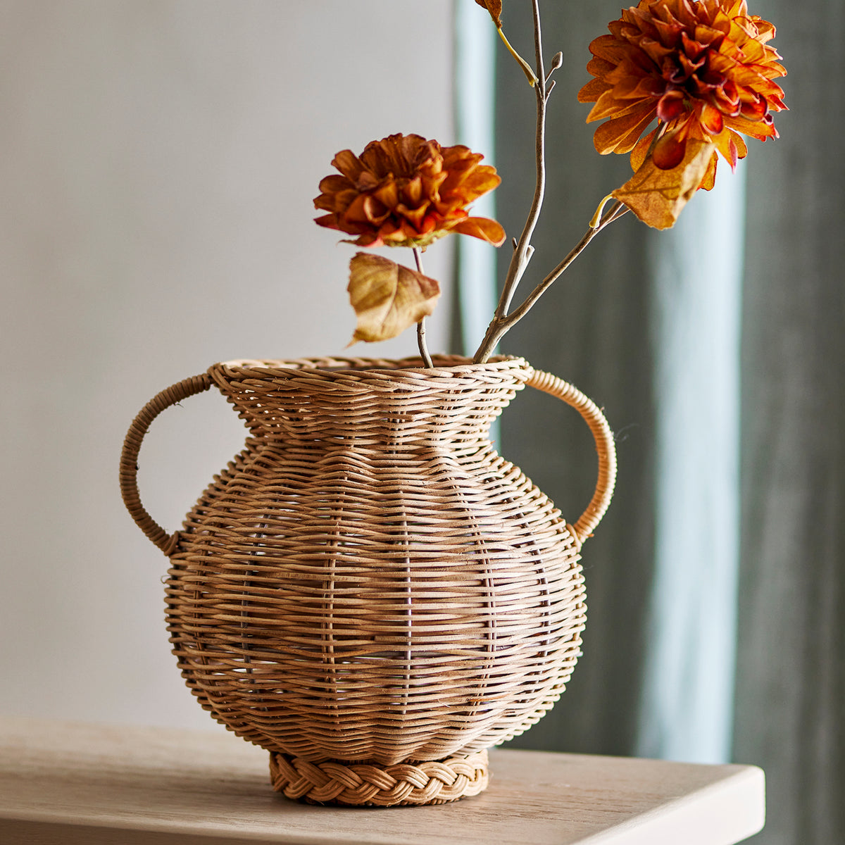 Bloomingville Uni Vase, Rattan