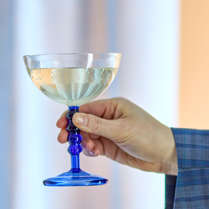 Noemi Cocktail Glass, Blue