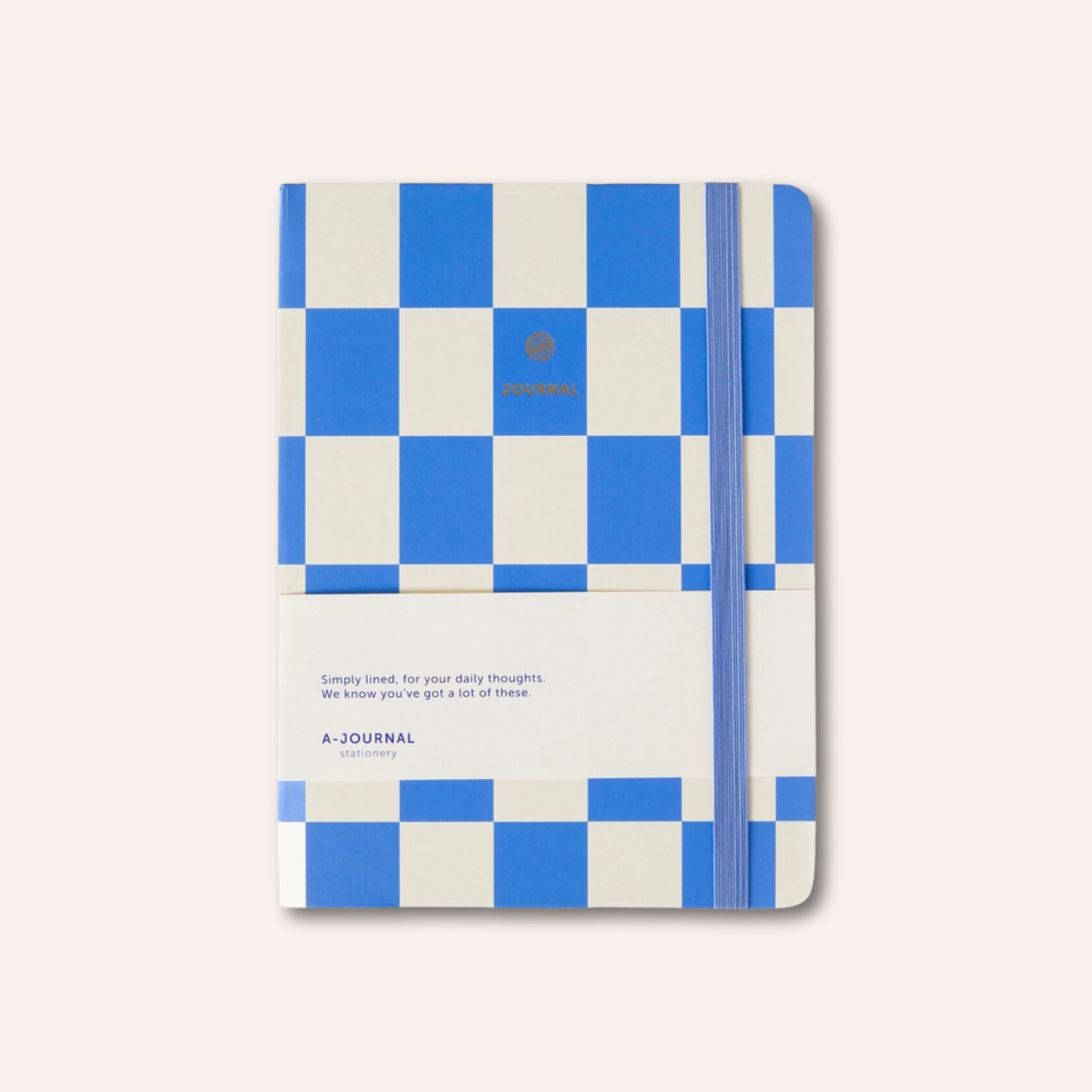 Checkerboard Notebook, Blue