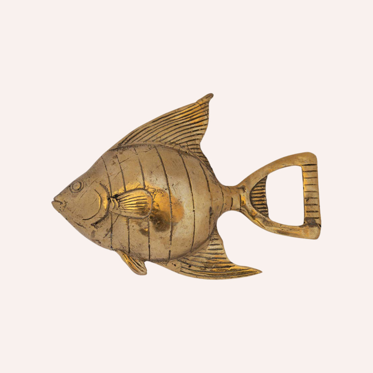 Mahe Brass Bottle Opener, Goldfish at House of Fibi