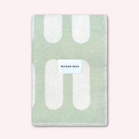 Wool Chill Pill Blanket, Sage