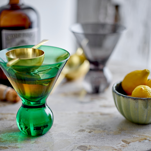 Corliss Cocktail Glass Set, Green
