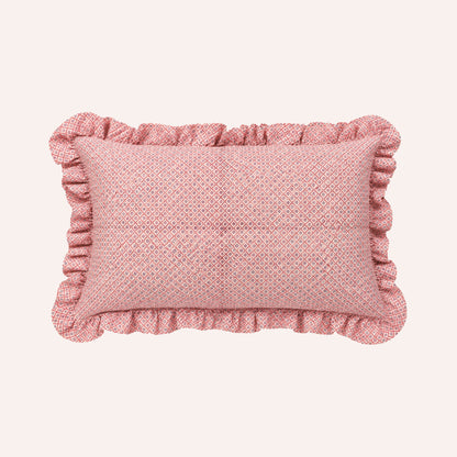 Craft Boat Dot Ruffle Cushion Cover, Pink
