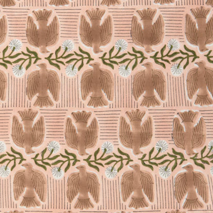 Danica Studio Peregrine Block Print Tea Towel — cotton, block-printed design