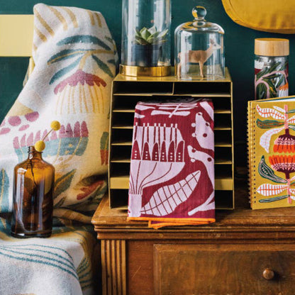 Danica Studio Venus Folk Tea Towel — cotton