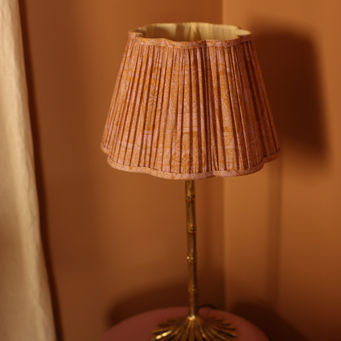 Diya Scallop Lampshade, Aliya Lilac