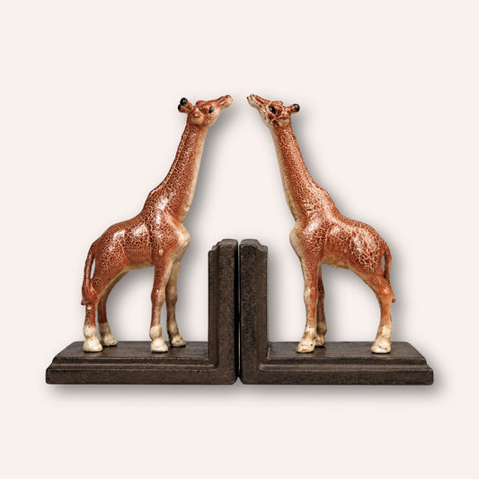 Giraffe Bookends, Cast Iron
