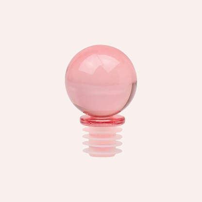Glass Bottle Stopper, Pink