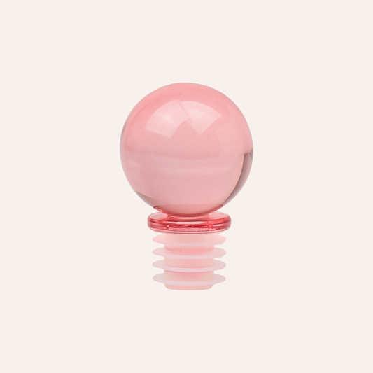 Glass Bottle Stopper, Pink