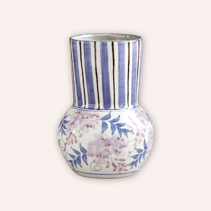 Gohobi Hand Painted Floral Vase