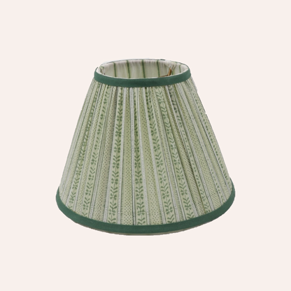 Floral Stripe Lampshade, Green
