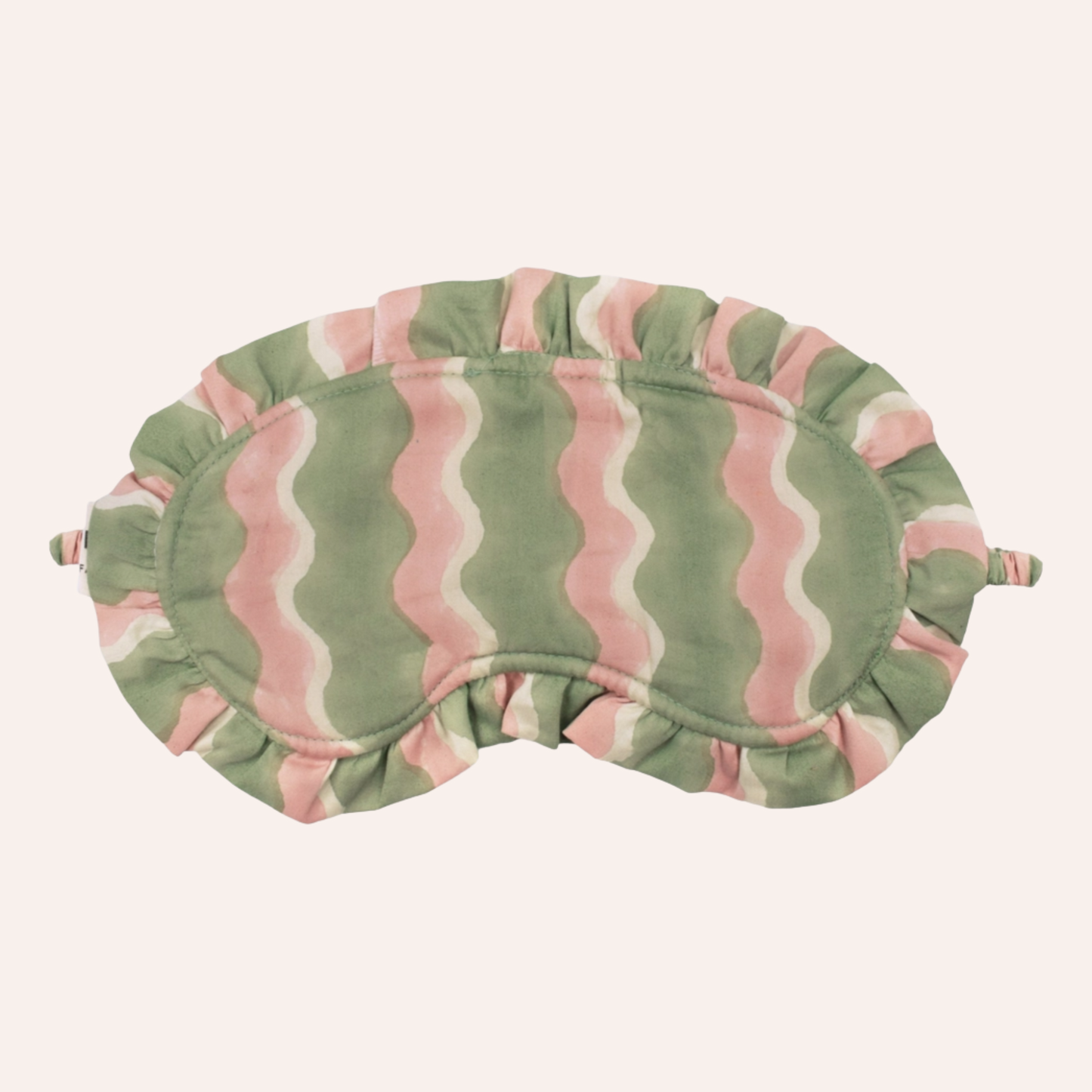 Whirly Frill Eye Mask, Green