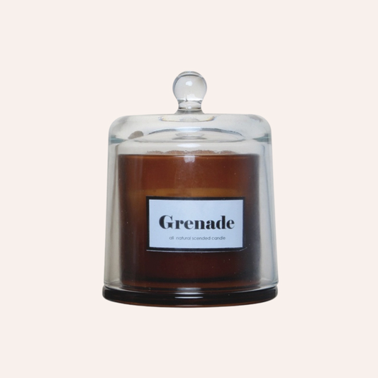 Amber Bell Candle,  Pomegranate