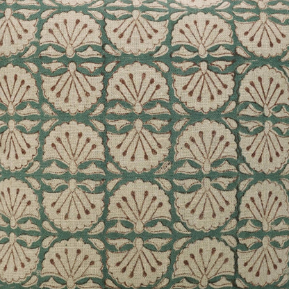 Bijhni Ruffle Cushion Cover, Green
