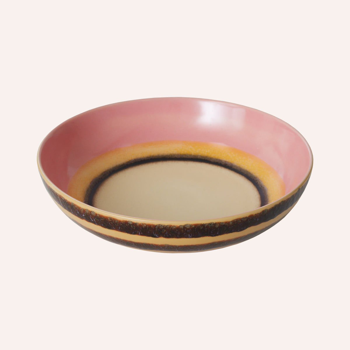HKLIVING 70s Ceramics Salad Bowl, Serene