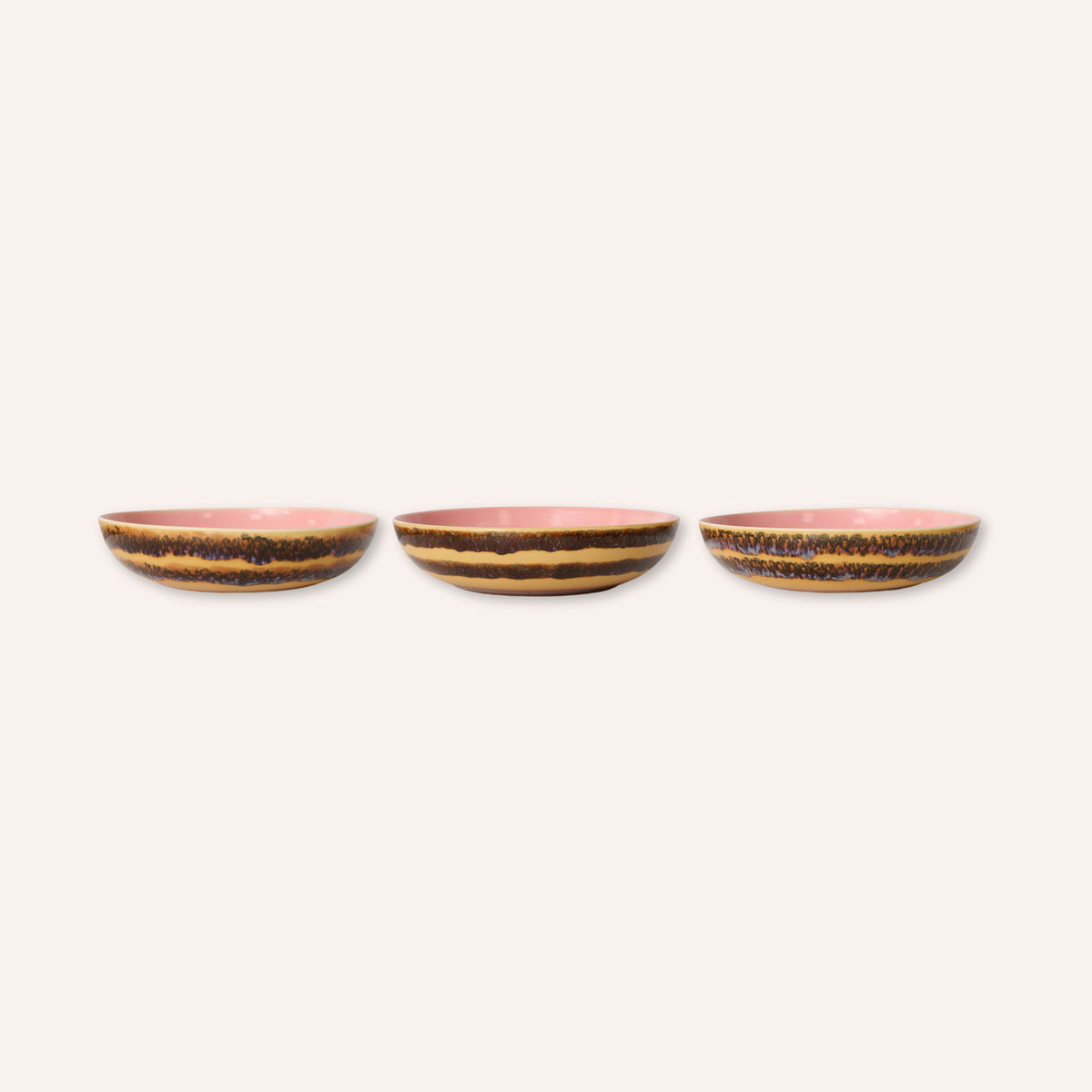 HKLIVING 70s Ceramics Salad Bowl, Serene