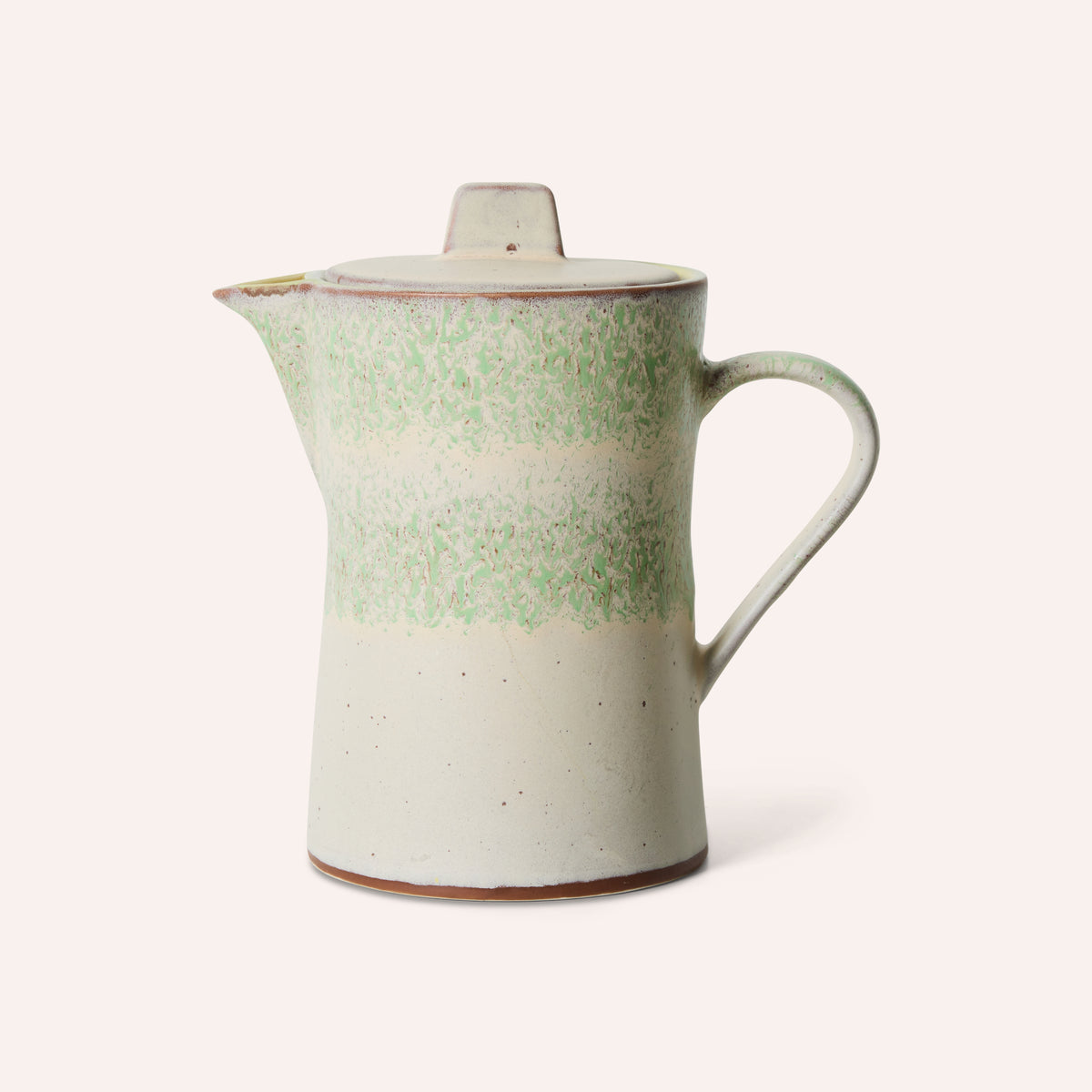 HKLIVING 70s Ceramics Tea Pot, Slush