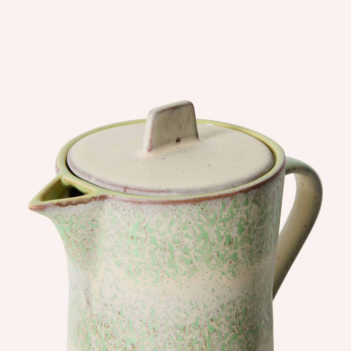 HKLIVING 70s Ceramics Tea Pot, Slush