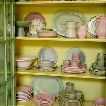 HKLIVING 70s Ceramics Tea Pot, Slush