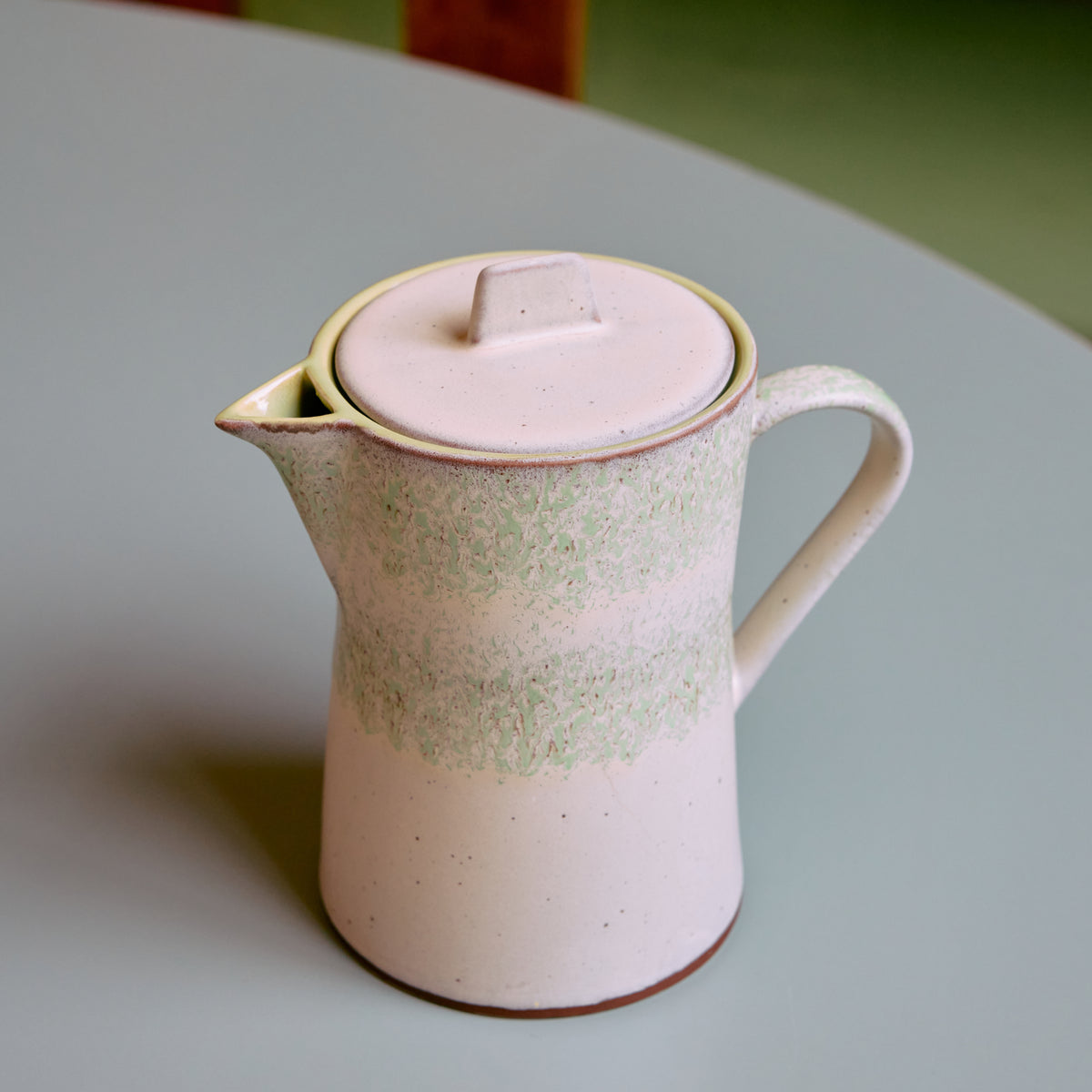 HKLIVING 70s Ceramics Tea Pot, Slush