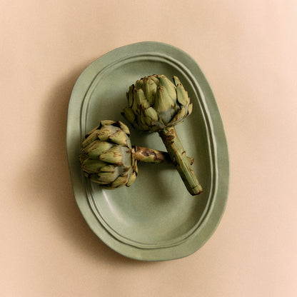 HKLIVING Large Ceramic Tray, Mint