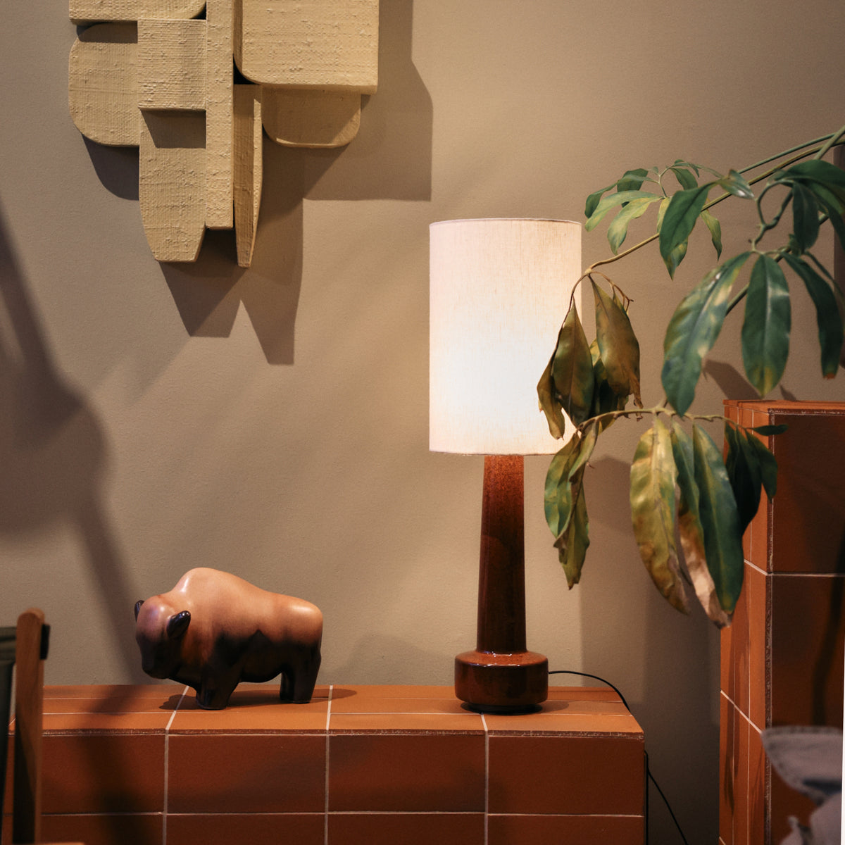 HKLIVING Cylinder Lamp Shade, Natural Linen