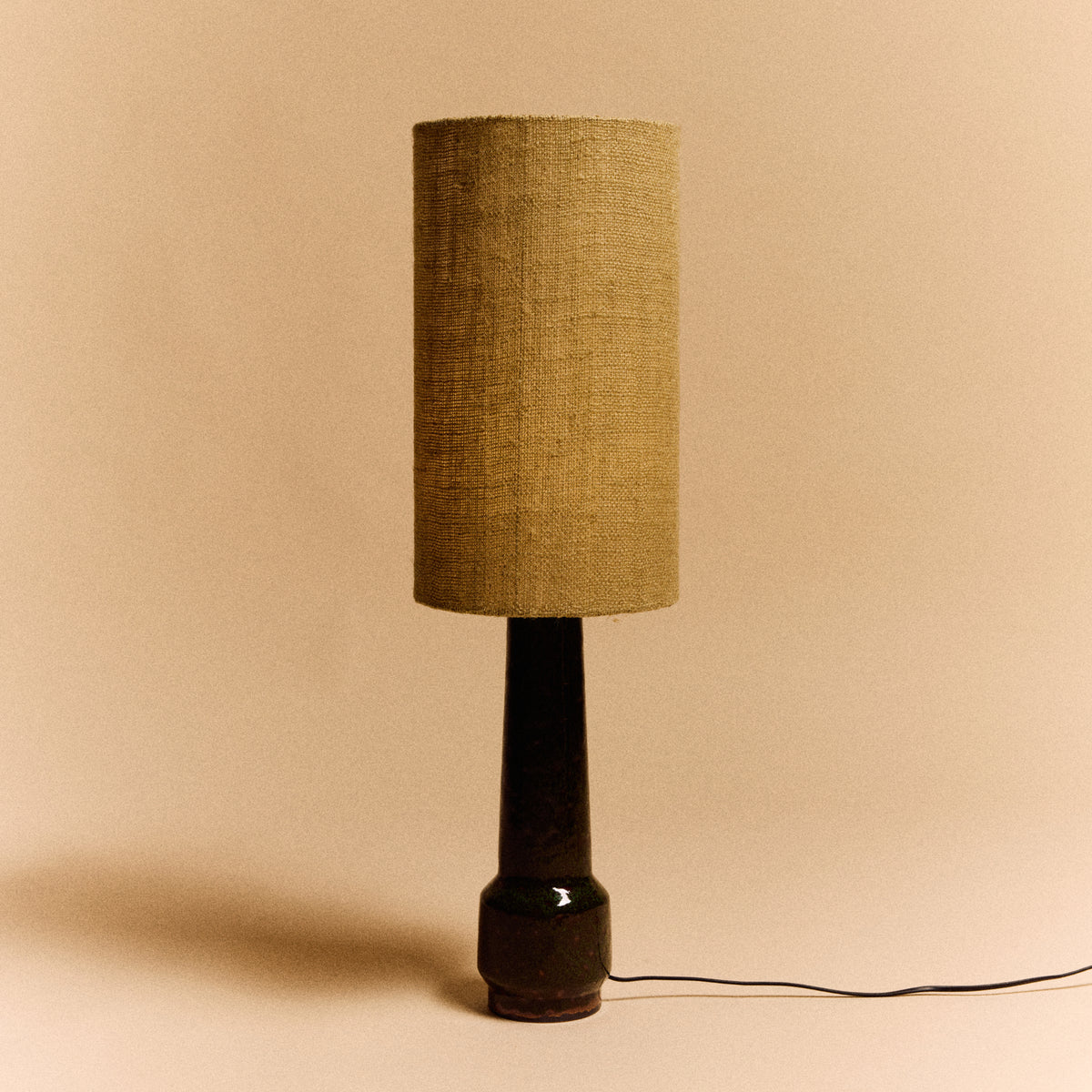 HKLIVING Jute Cylinder Lamp Shade, Jade Green