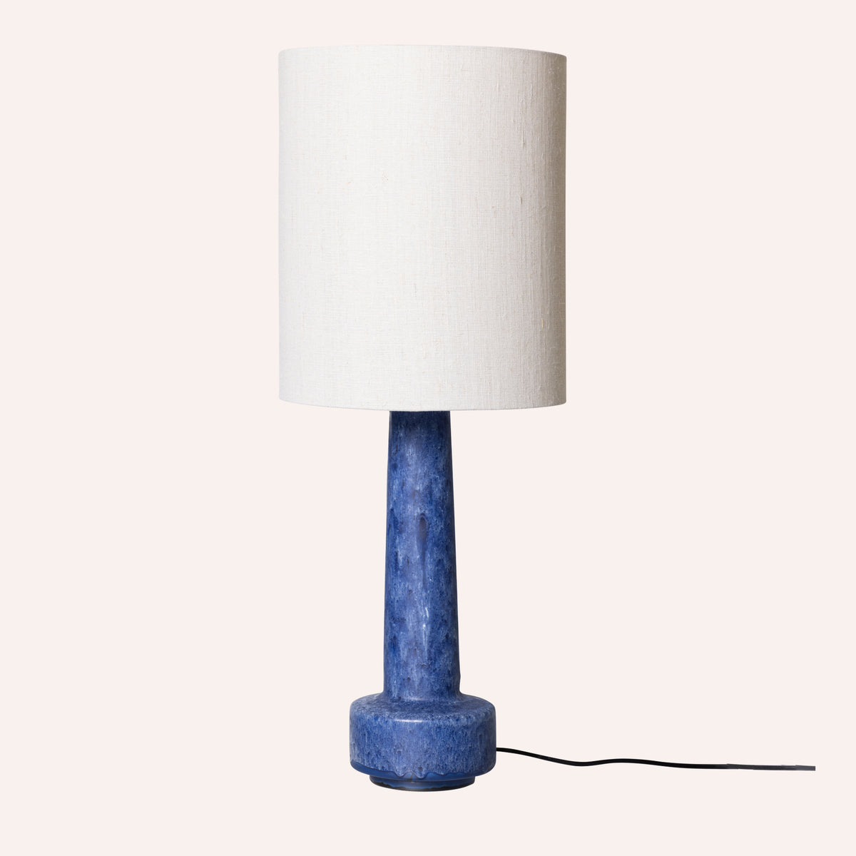 HKLIVING Retro Stoneware Lamp Base, Blue