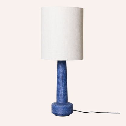 HKLIVING Retro Stoneware Lamp Base, Blue