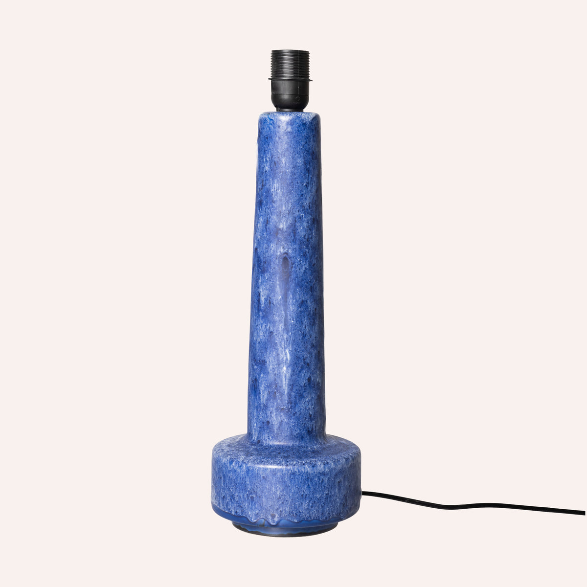 HKLIVING Retro Stoneware Lamp Base, Blue