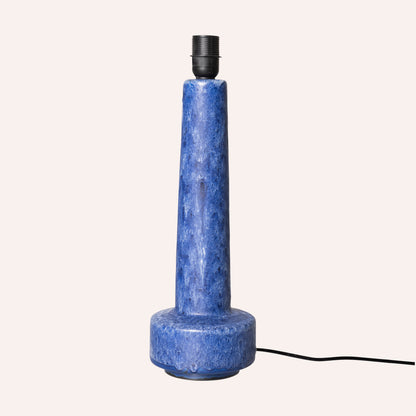 HKLIVING Retro Stoneware Lamp Base, Blue