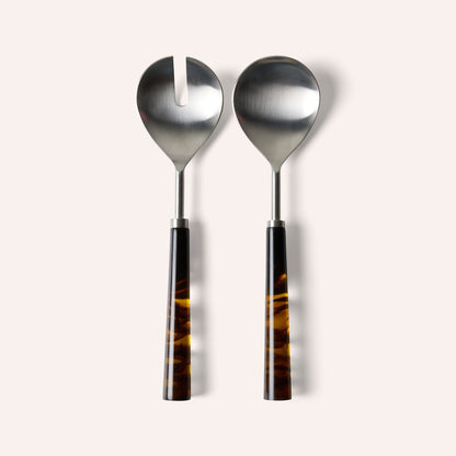 HKLIVING Salad Cutlery, Havana