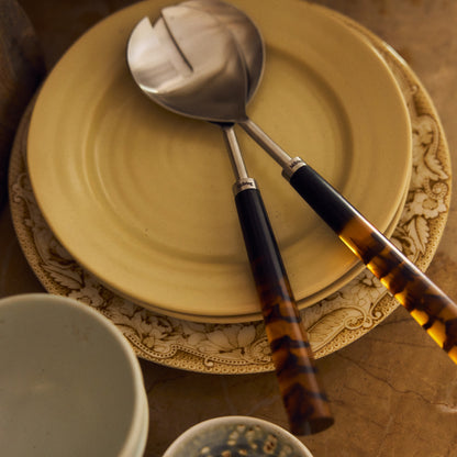 HKLIVING Salad Cutlery, Havana