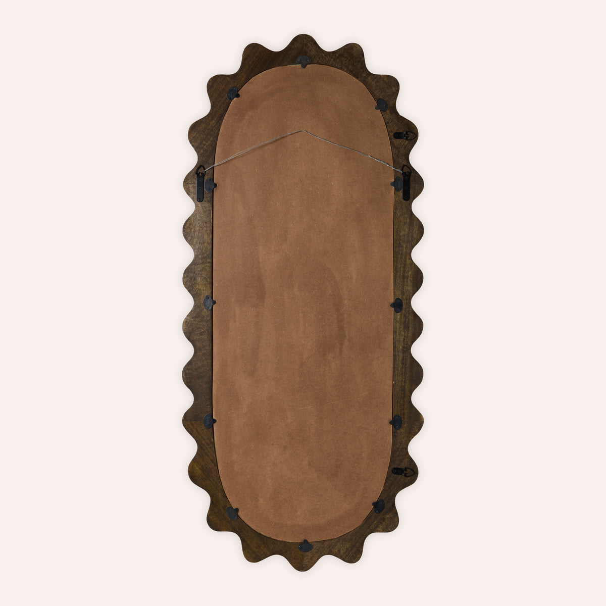 HKLIVING Wooden Ripple Mirror