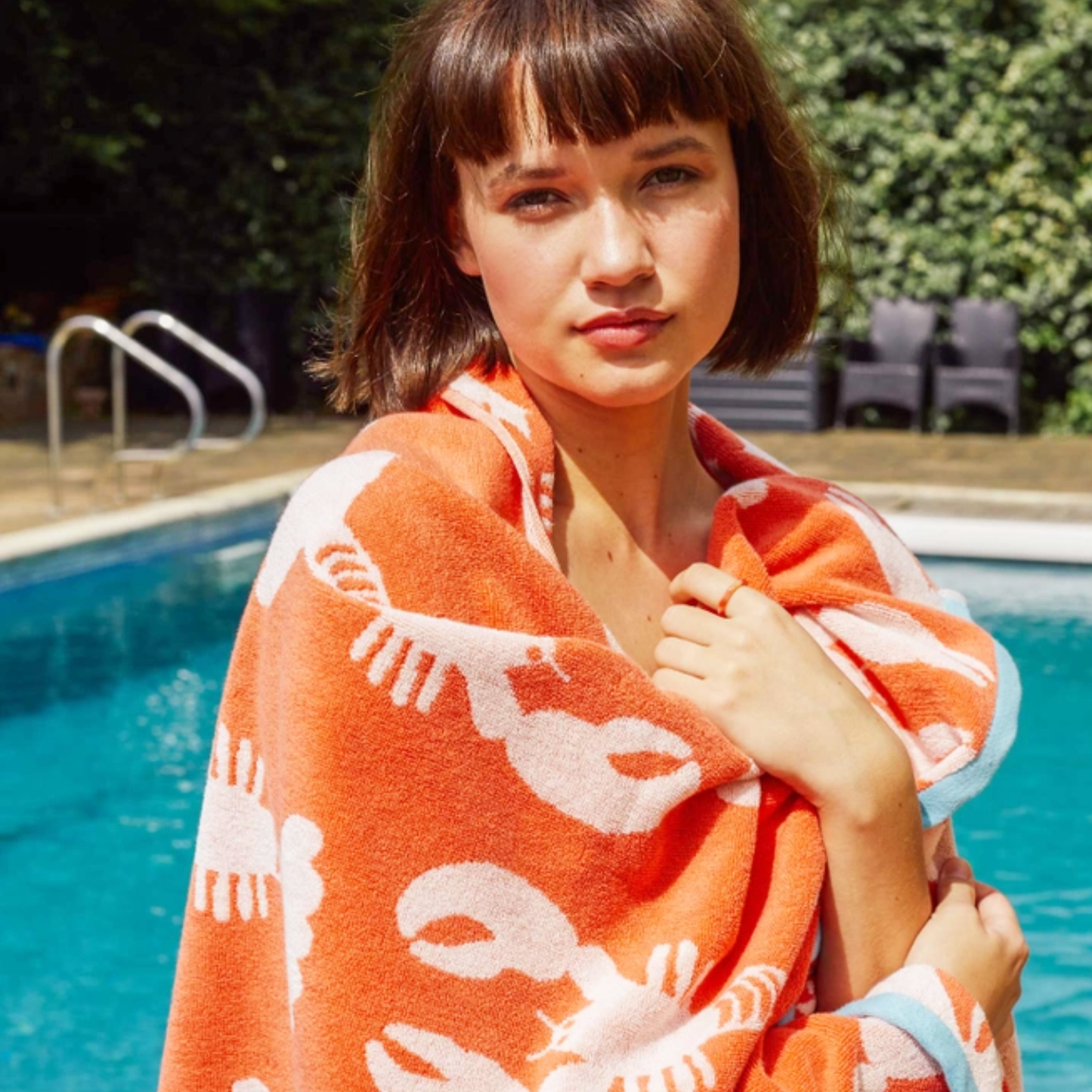 Lobster Organic Cotton Towels